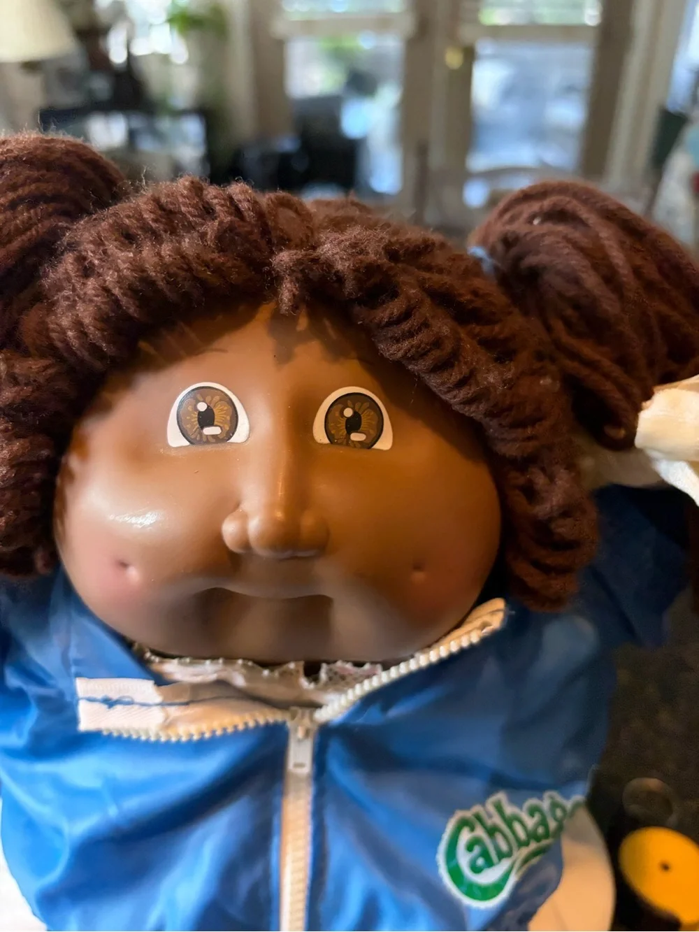 Vintage 1985 Cabbage Patch Kid Doll -African American- Black Signed stamp
